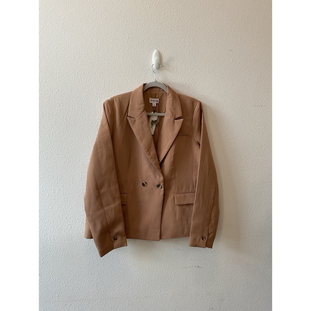 The Drop Women's Jones Classic Slim Camel Blazer New w/Tags‎ NWT XL